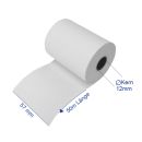 Thermorollen 57 mm x 50 m x 12 mm, Rollendurchmesser 59 mm